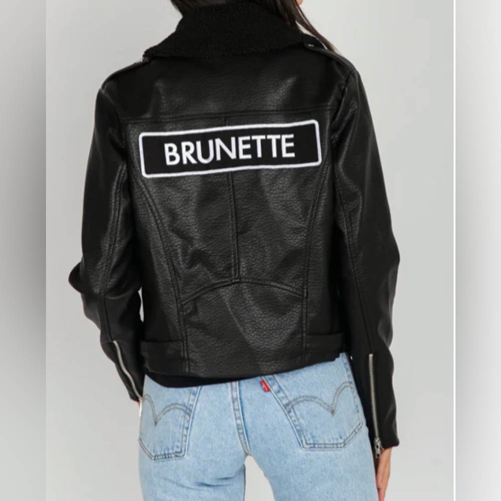 Brunette The Label Black Leather Jacket
